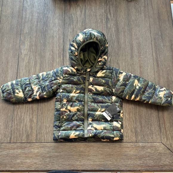 NWT Baby 18 months Camouflage Hooded Puffer Jacket - Picture 1 of 12